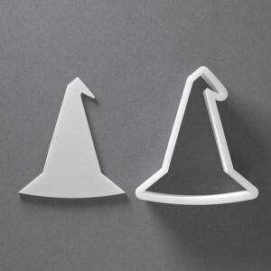 Black Witch Hat Cookie Cutter Mini to Large Halloween Shape for Polymer Clay Jewelry Earring Making Mirrored Pair Set cookie Craft Tool Made in India for Daily Creative Use