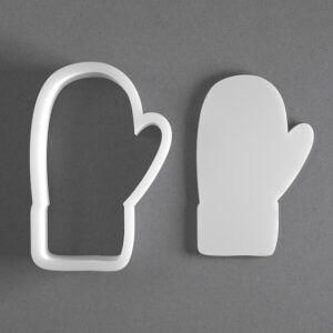 Black Mitten Cookie Cutter Mini To Large cookie Winter Glove Shape Polymer Clay Jewelry And Earring Cutter Tool Mirrored Pair Set For Seasonal Crafting Baking And DIY Projects