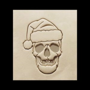 Black Santa Skull Front Halloween Cookie Cutter Cookie India Spooky Halloween Party Baking Tool Horror Themed Skull Cookie Mold Kitchen Accessory Gift