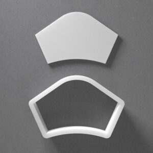 Black Nurse Hat Cookie Cutter Mini to Large Medical Cap Shape for Polymer Clay Jewelry Earring Making Mirrored Pair Set cookie Craft Tool for Creative Clay Work India