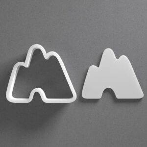 Black Mountain Range Cookie Cutter Mini to Large Rounded Peak Shape for Polymer Clay Jewelry Earring Making Mirrored Pair Set cookie Craft Tool Made in India