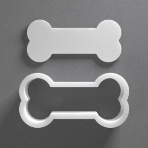 Black Dog Bone Cookie Cutter Mini To Large cookie Pet Treat Shape Polymer Clay Jewelry And Earring Cutter Tool Mirrored Pair Set For Pet Lovers Crafting Baking And DIY Projects