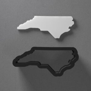 North Carolina State Shape India Cookie Clay Cutter for Earrings and Jewelry Making Sharp Tapered Edge Tool for Polymer Clay Mini Studs Pendant Set Cookie and Fondant Decorations