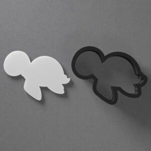 Swimming Sea Ocean Turtle Shape Polymer Clay Cutter Earring Jewelry Tool for Mini Studs Dangle Pendants and Cookie Dough Shaping with Sharp Tapered Edge for Beach Theme DIY Craft