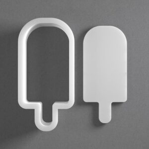 Black cookie Popsicle Cookie Cutter Mini To Large Ice Cream Shape Polymer Clay Jewelry And Earring Cutter Tool Mirrored Pair Set For Crafting Baking DIY Projects