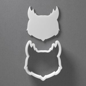 Black Owl Head Cookie Cutter Mini to Large Bird Face Shape for Polymer Clay Jewelry Earring Making Mirrored Pair Set cookie Craft Tool India