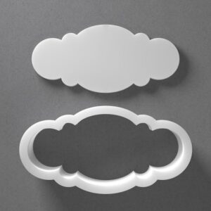 Black Plaque Cookie Cutter Mini to Large Ornament Frame Shape for Polymer Clay Jewelry Earring Making Mirrored Pair Set cookie Craft Tool for Creative Clay Projects India