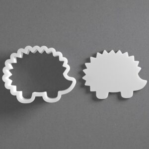 Black Hedgehog Cookie Cutter Hedge Hog Shape for Baking Fondant Biscuit Polymer Clay Jewelry Earrings Craft Tool Mirrored Pair Set Reusable Animal Lover Gift