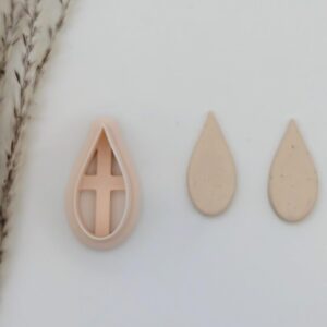 Skinny Teardrop Earring Cutter for Polymer Clay Jewelry Making Slim Clay Earring Shape Cutter for DIY Handmade Earrings Modern Accessories Artistic Fashion Jewelry and Clay Craft