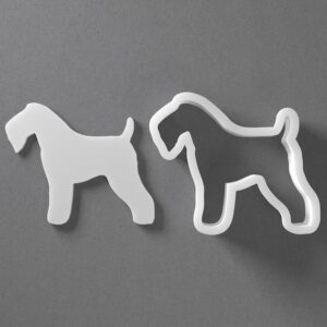 Kerry Blue Terrier Cookie Cutter Dog Breed Shape cookie Baking Tool for Cookies Biscuits Fondant Dough Clay Jewelry Making Earring Craft Decorating Party Baking and Daily Home Use