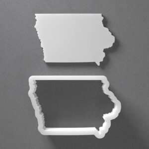 Black Iowa State Cookie Cutter Mini to Large State Shape for Polymer Clay Jewelry Earring Making Mirrored Pair Set cookie Craft Tool India