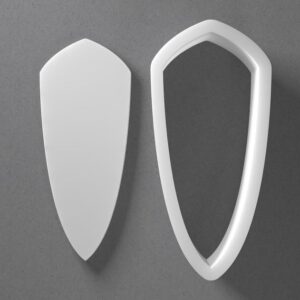 Black Long Round Organic Pebble Shaped Cookie Cutter Mini To Large cookie Shape Polymer Clay Jewelry And Earring Cutter Tool Mirrored Pair Set For Modern Crafting Baking And DIY Projec