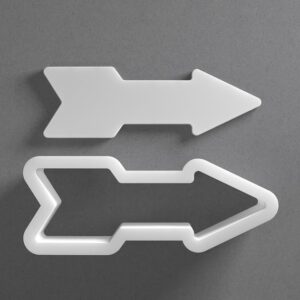 Black Arrow Cookie Cutter From Mini To Large Shape Polymer Clay Jewelry Earring Cutter Tool Mirrored Pair Set cookie Baking Fondant Biscuit Craft Modeling Art