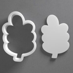 Black Stylized Leaf Cookie Cutter Mini to Large Organic Botanical Shape for Polymer Clay Jewelry Earring Making Mirrored Pair Set cookie Craft Tool India