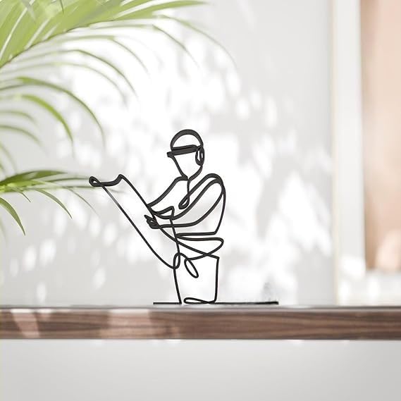 Architect Line Art Figure Plastic Modern Home Decor Sculpture for Architecture Lovers Desk Shelf Table Display Minimal Professional Accent for Office Living Space India - Image 2