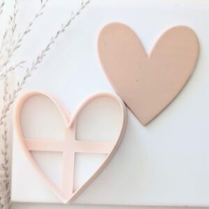 Extra Deep V Heart Cookie Cutter Large Clay Cutter for Polymer Clay and Sugar Cookie Baking Funky Valentine Heart Shape Cutter for Handmade Clay Accessories and Festive Cookie