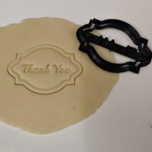 Thank You Script Lettering Cookie Fondant Clay Cutter for Baking Decorating Gratitude Messages Elegant Party Celebrations DIY Craft Projects Dough Modeling Tool India CookieThis “Thank