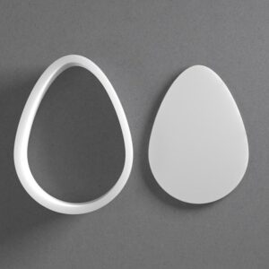 Black Egg Cookie Cutter From Mini To Large Oval Easter Polymer Clay Jewelry And Earring Cutter Tool Mirrored Pair Set For Baking Fondant Biscuit Craft Clay Shapes Made In India cookie