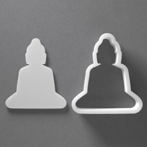 Black Buddha Cookie Cutter From Mini To Large India cookie Polymer Clay Jewelry And Earring Cutter Tool Mirrored Pair Set For Baking Fondant Biscuits Clay Craft Home Decor Daily Use