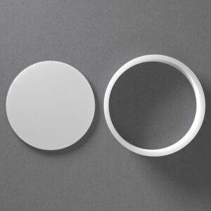 Black Circle Cookie Cutter Round Shape for Baking Fondant Biscuit Clay Jewelry Earrings Craft Tool Mirrored Pair Set Reusable Kitchen Party Decor Gift
