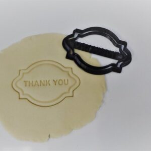 Thank You Block Letter Cookie Fondant Clay Cutter for Baking Decorating Gratitude Messages Party Celebrations DIY Craft Projects Dough Modeling Tool India Cookie