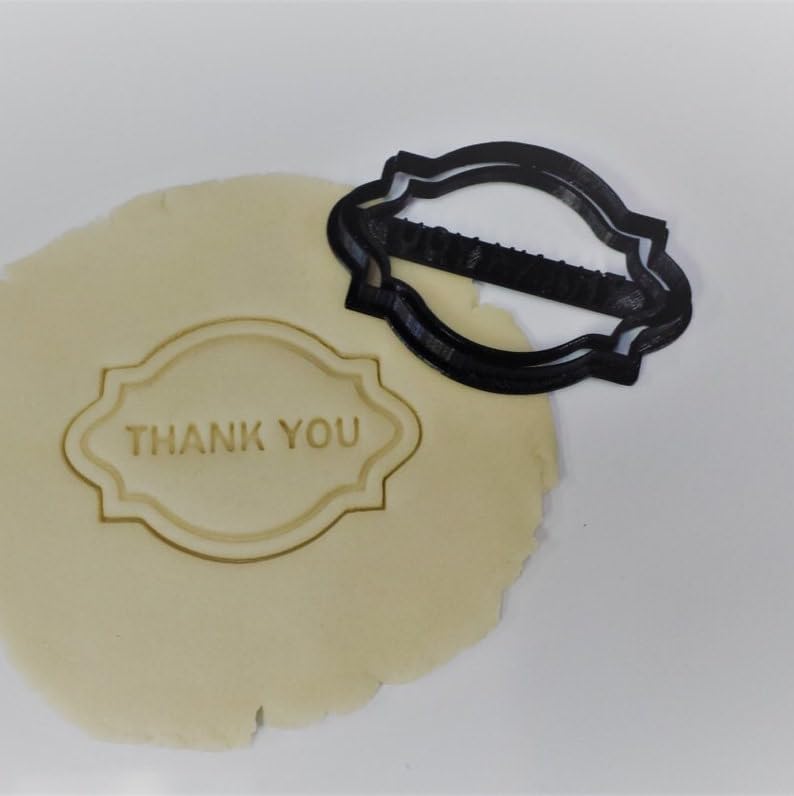 Thank You Block Letter Cookie Fondant Clay Cutter for Baking Decorating Gratitude Messages Party Celebrations DIY Craft Projects Dough Modeling Tool India Cookie