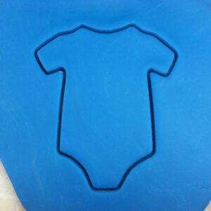 Black Baby One-Piece Jumpsuit Cookie Cutter Plastic Outline with Sharp Edges Durable Baking Tool for Baby Shower Party Cookies Fondant Cake Decorating Pastry Biscuit Crafts India