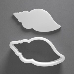 Black Seashell Cookie Cutter Mini To Large cookie Clam Shell Shape Polymer Clay Jewelry And Earring Cutter Tool Mirrored Pair Set For Ocean Crafting Baking And DIY Projects