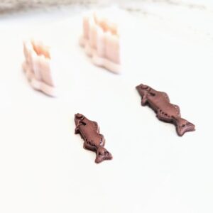 Walleye Fish Earring Imprint Cutter Cookie Polymer Clay Jewelry Cutter Tool for DIY Handmade Clay Earrings Fishing Gift Accessories for Anglers Nature Inspired Designs and Craft
