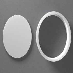 Black cookie Oval Cookie Cutter Circle Shape for Polymer Clay Jewelry Earrings Biscuit Fondant Craft Tool Mirrored Pair Suitable for Mini Medium Large Use