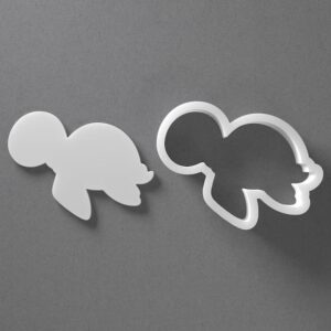 Black Swimming Turtle Cookie Cutter Mini to Large Sea Turtle Shape for Polymer Clay Jewelry Earring Making Mirrored Pair Set cookie Craft Tool India