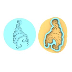 Mary Sanderson Witch Hair Black Cookie Cutter Stamp Stencil Cookie Halloween Baking Tool Spooky Witch Character Cookies Kids Party Treats Costume Theme Fondant Cake Decoration Baking S
