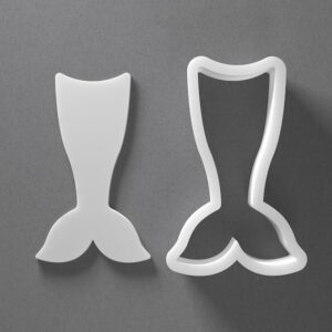 Black Mermaid Tail Cookie Cutter Mini to Large Shape for Polymer Clay Jewelry Earring Making Mirrored Pair Set cookie Craft Tool Made in India