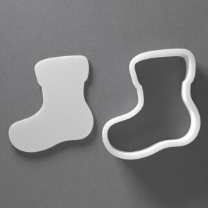 Black cookie Christmas Stocking Cookie Cutter Mini To Large Shape Polymer Clay Jewelry And Earring Cutter Tool Mirrored Pair Set For Crafting Baking DIY Projects