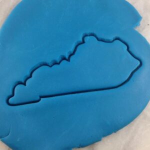 Black Kentucky Cookie Cutter Plastic Outline with Sharp Edges Durable Baking Tool for State Map-Shaped Cookies Fondant Cake Decorating Pastry Biscuit Crafts India