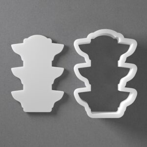 Black Traffic Lights Cookie Cutter Stoplights Shape for Baking Fondant Biscuit Clay Jewelry Earrings Craft Tool Mirrored Pair Set Reusable Kitchen Party Decor Gift