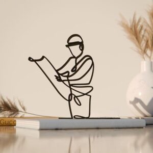 Architect Line Art Figure Plastic Decorative Professional Sculpture for Home Office Desk Shelf Table Display Minimal Architecture Inspired Decor for Designers and Creators India