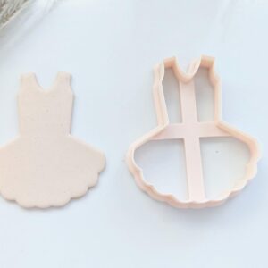 Ballerina Cookie Cutter and Ballerina Dress Clay Cutter for Biscuit Fondant Pastry Dough Large Polymer Clay Cutter for Baking Ballet Theme Party DIY Crafts and Custom Clay Art Projects