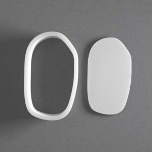 Black Organic Pebble Cookie Cutter From Mini To Large Irregular Shape Polymer Clay Jewelry Earring Cutter Tool Mirrored Pair Set cookie Baking Fondant Biscuit Craft Modeling Art
