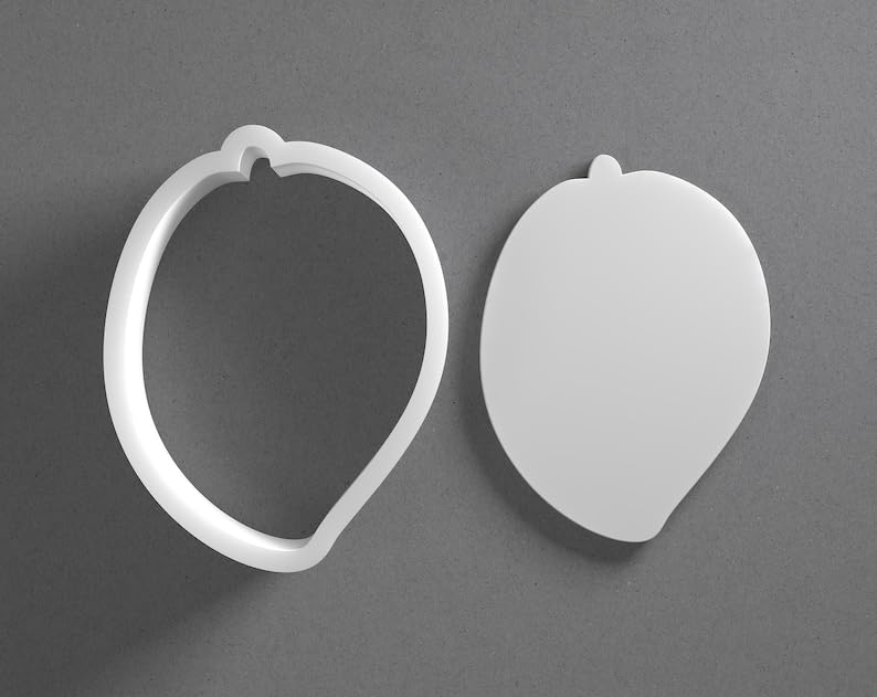 Black Mango Cookie Cutter From Mini To Large Exotic Fruit Shape Polymer Clay Jewelry Earring Cutter Tool Mirrored Pair Set cookie Baking Fondant Biscuit Craft Modeling Art
