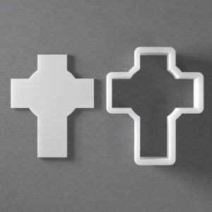 Large Cross Cookie Cutter Christian Shape cookie Baking Tool for Cookies Biscuits Fondant Dough Clay Jewelry Making Earring Craft Decorating Party Baking and Daily Home Use