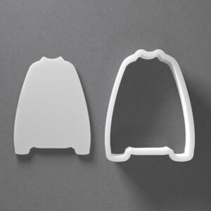 Black cookie Winter Coat Jacket Christmas Sweater Cookie Cutter Set for Polymer Clay Jewelry Earrings Biscuit Fondant Craft Tool Mirrored Pair Suitable Mini Medium Large Sizes