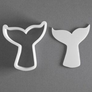 Whale or Mermaid Tail Cookie Cutter Fish Animal Shape cookie Baking Tool for Cookies Biscuits Fondant Dough Clay Jewelry Making Earring Craft Decorating Party Baking and Daily Home Use