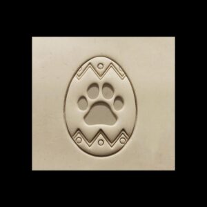 Dog Paw Easter Egg Cookie Cutter Cookie for Holiday Dog Treats Biscuit Fondant Decorating Tool Spring Celebration Pet Themed Baking Craft Puppy Party and Gift Projects