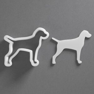 Black Vizsla Cookie Cutter Mini To Large cookie Dog Breed Shape Polymer Clay Jewelry And Earring Cutter Tool Mirrored Pair Set For Pet Lover Crafting Baking And DIY Projects