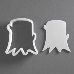 Black cookie Tree Stump Cookie Cutter Set for Polymer Clay Jewelry Earrings Biscuit Fondant Craft Tool Mirrored Pair Suitable Mini Medium Large Sizes for Baking DIY Projects