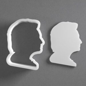 Black Hillary Clinton Silhouette Cookie Cutter Mini to Large Portrait Shape for Polymer Clay Jewelry Earring Making Mirrored Pair Set cookie Craft Tool India