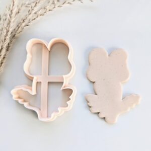 Pansy Flower Cookie Cutter for Biscuit Fondant Pastry Dough Flower Shaped Polymer Clay Cutter for Custom Clay Art Large Floral Cutter for DIY Baking Crafts and Decorative Projects