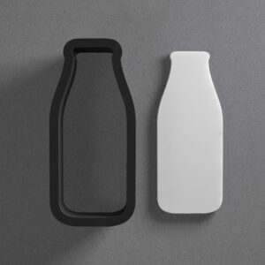 Milk Bottle Shape Polymer Clay Cutter With Sharp Tapered Edge Jewelry Earring Making Tool For Mini Studs Pendant Set Clay Mold Cookie Cutter For Dairy Kitchen Baby Shower Craft Projects