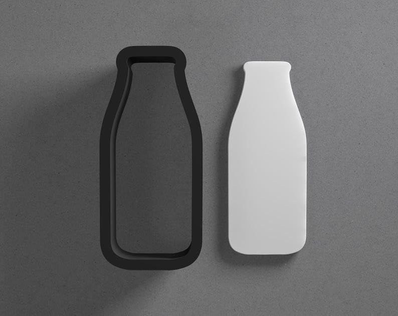 Milk Bottle Shape Polymer Clay Cutter With Sharp Tapered Edge Jewelry Earring Making Tool For Mini Studs Pendant Set Clay Mold Cookie Cutter For Dairy Kitchen Baby Shower Craft Projects